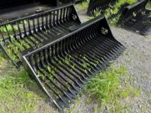 1180 72" Skid Steer Fine Skeleton Bucket