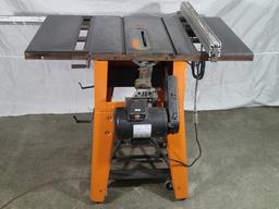 Ridgid TS3660 10in table saw w/Ridgid Herc-U-Lift caster set