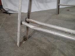 6ft aluminum step ladder - rough but functional