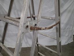 6ft aluminum step ladder - rough but functional