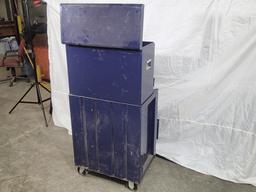 Craftsman 10-drawer tool chest and 4-drawer cabinet - blue