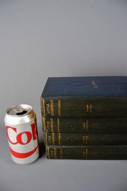 Antiquarian Book Set: Little Journeys Series, by Elbert Hubbard, 13 Blue Leather Bound Vols.