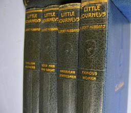 Antiquarian Book Set: Little Journeys Series, by Elbert Hubbard, 13 Blue Leather Bound Vols.