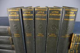 Antiquarian Book Set: Little Journeys Series, by Elbert Hubbard, 13 Blue Leather Bound Vols.
