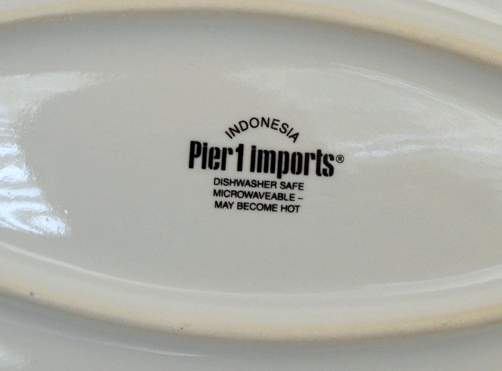 Lot of Pier 1 “Sausalito” Bowls and Plates and Attractive Large “Sophie the Bunny” Platter
