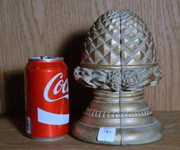 Pair of Gold Pineapple Bookends