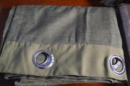 Lot of Pier 1 Curtain Panels and Curtain Rings, New or Gently Used