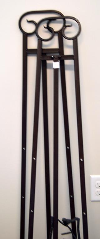 Lot of Decorative Metal Easels: 2 Large & 1 Medium