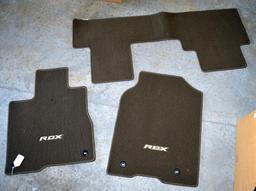 Set of Acura RDX Car Floor Mats, Grey-Black