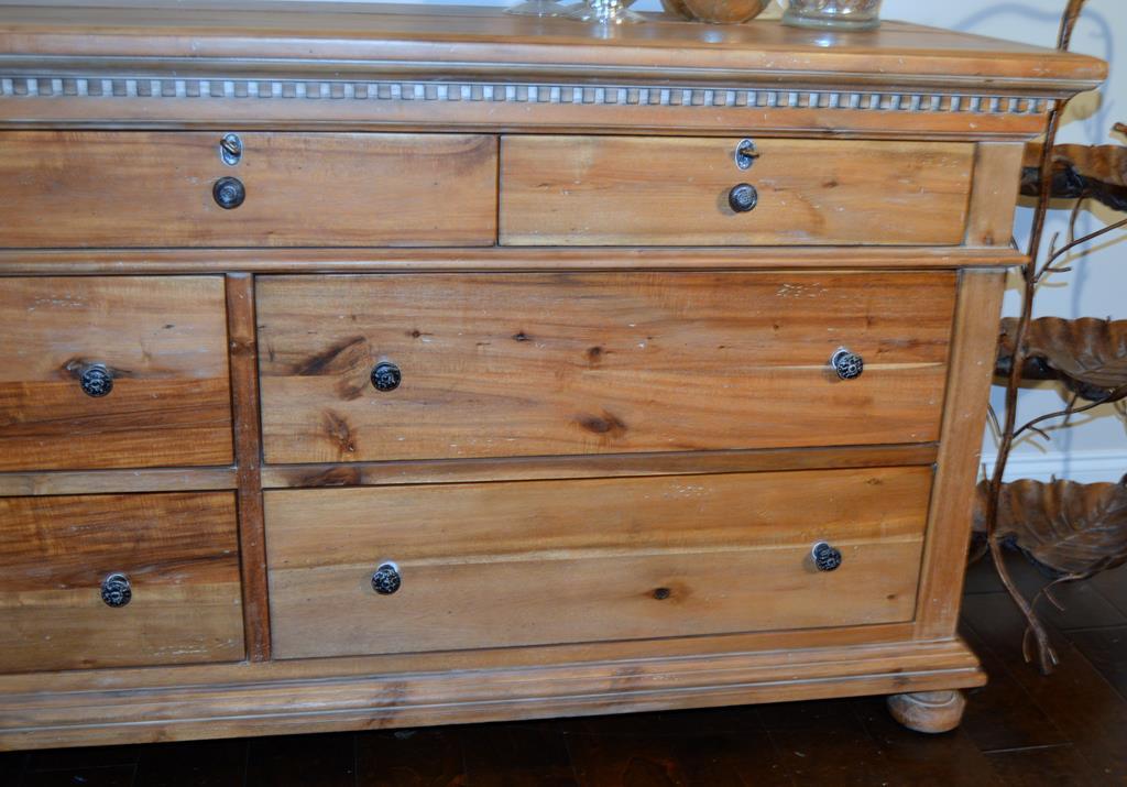 Restoration Hardware St. James  7-Drawer Dresser, Antiqued Natural Finish