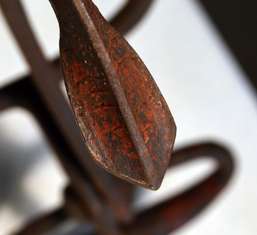 Antique Pair of Ice Tongs, 1 Marked Gifford Wood Co. w/ Traces Of Old Red Paint
