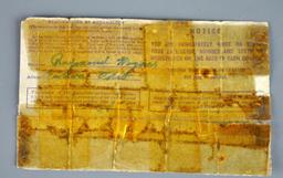 WWII Basic Mileage Ration Folder Paperwork