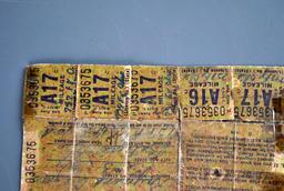 WWII Basic Mileage Ration Folder Paperwork