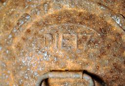 Two Old Rusty Dietz Railroad Lanterns, 1 Has Intact Glass Globe