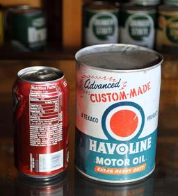 Vintage Havoline Motor Oil “Advanced Custom Made” Metal Can