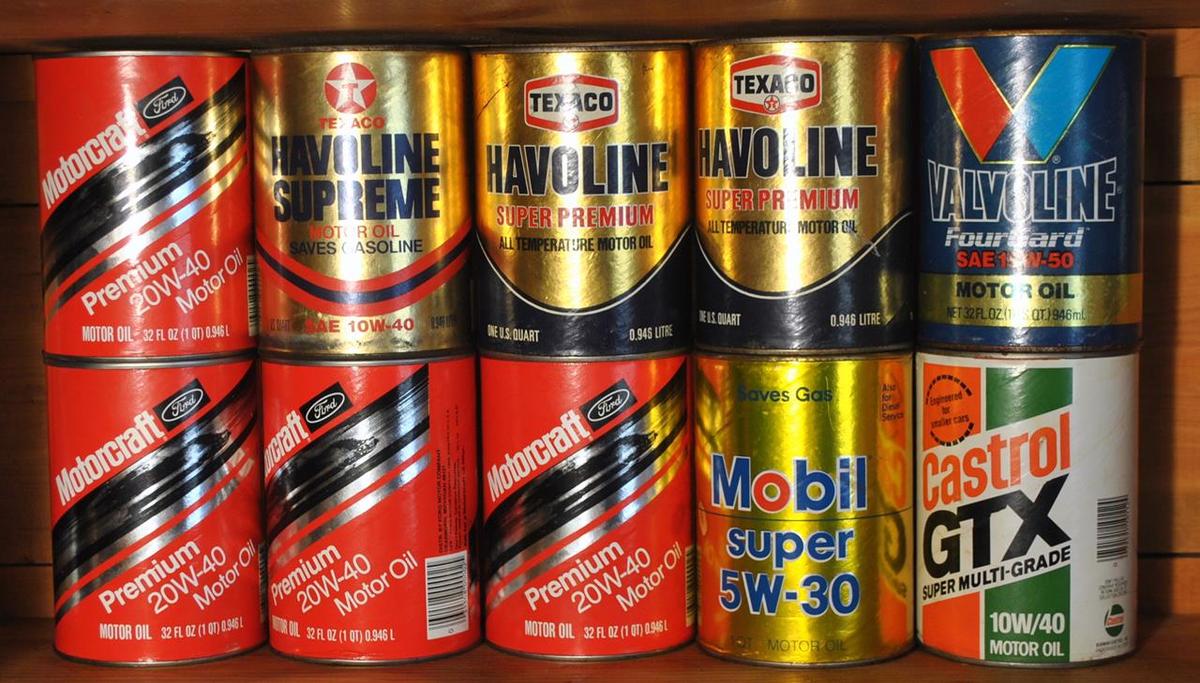 Lot of Various Motor Oil Products, Some Used