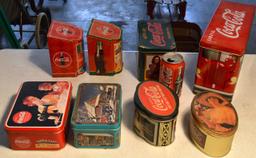 Lot of Coca-Cola Coke Limited Edition Stamped Tins A