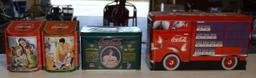 Lot of Coca-Cola Coke Limited Edition Stamped Tins A