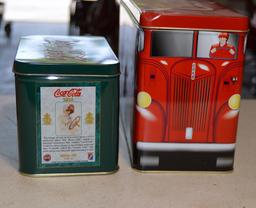 Lot of Coca-Cola Coke Limited Edition Stamped Tins A