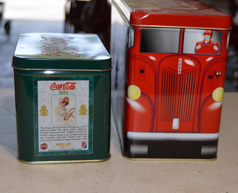 Lot of Coca-Cola Coke Limited Edition Stamped Tins A