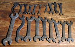Lot of Miscellaneous Old Wrenches