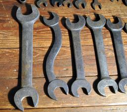 Lot of Miscellaneous Old Wrenches