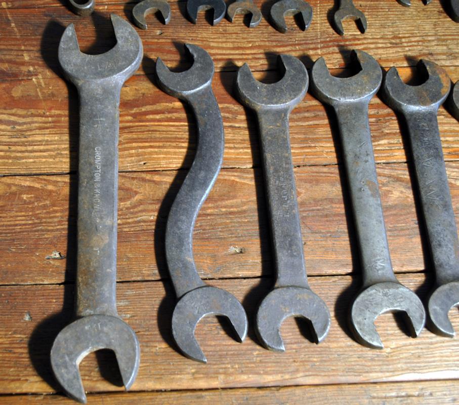 Lot of Miscellaneous Old Wrenches