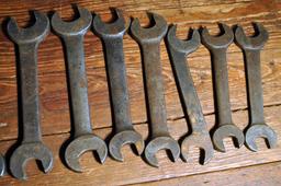 Lot of Miscellaneous Old Wrenches