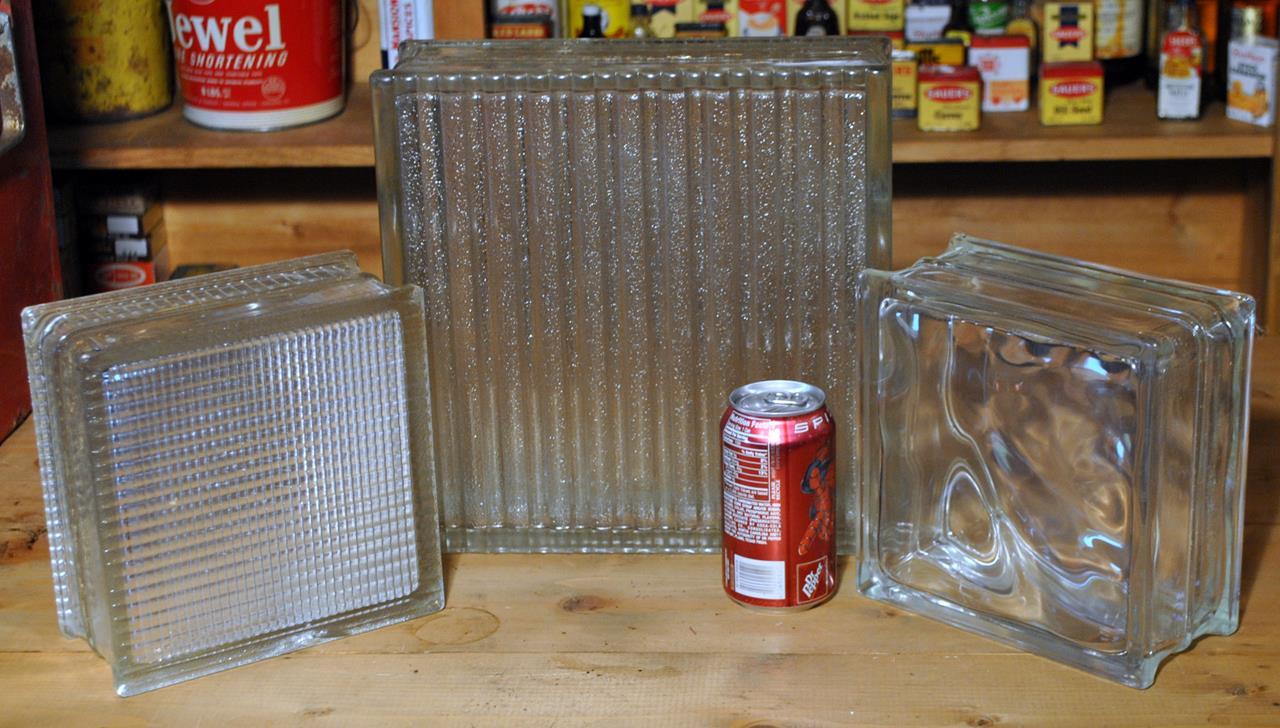 Lot of Mid-Century Modern Glass Building Tiles Blocks