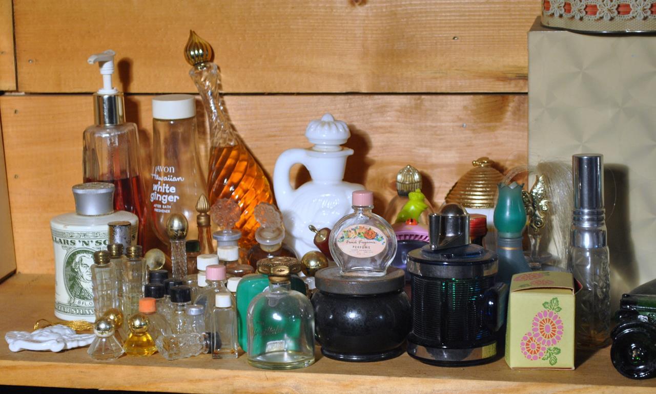Lot of Vintage Avon Bottles & Boxes C