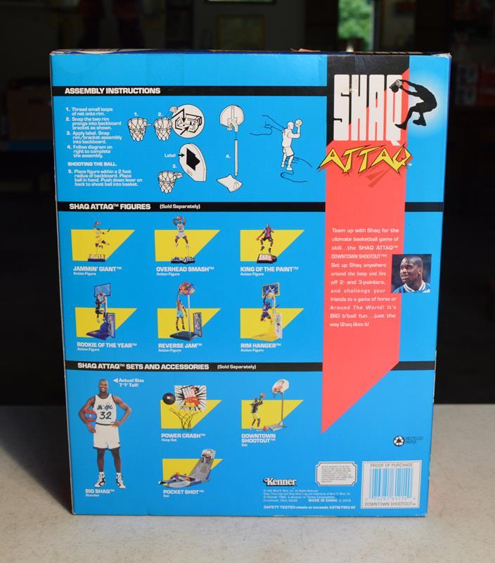 Kenner 1993 Downtown Shootout, Shaquille O'Neal Ball-Shooting Figure NIB