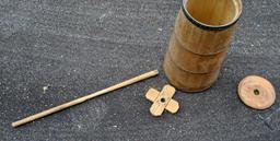 Old Wooden Butter Churn w/ Lid and Dasher