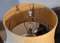 Contemporary Chrome Finish Metal Floor Lamp