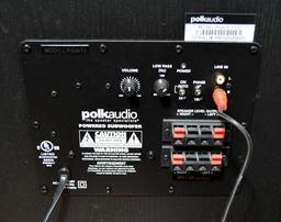 Polk Audio Model PSW10 Subwoofer, Serial # AM1055258065