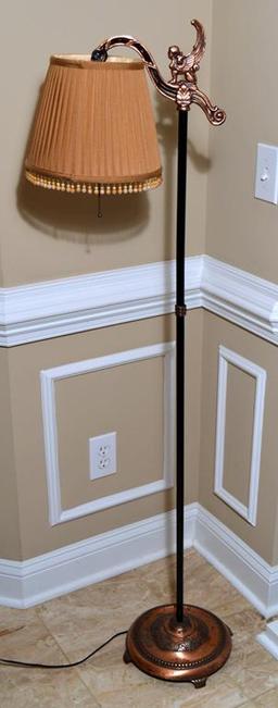 Iron & Bronze Patina Floor Lamp