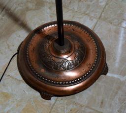 Iron & Bronze Patina Floor Lamp