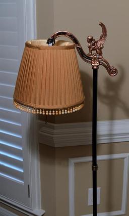 Iron & Bronze Patina Floor Lamp