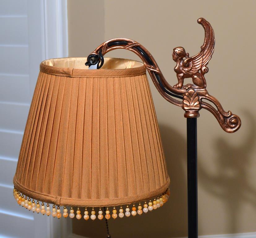 Iron & Bronze Patina Floor Lamp