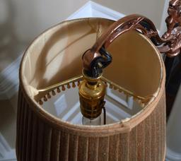 Iron & Bronze Patina Floor Lamp