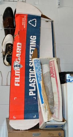 Two Boxes Of Thick Plastic Sheeting As Shown