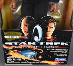 Lt. Commander Geordi La Forge Star Trek Collector Series by Playmates,  Box is 12” H