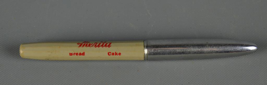 Lot of 4 Vtg Advertising Items & Vtg Pencil Sharpener, Planters, Merita, Morton, Eaton Pointer