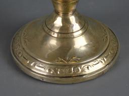 Pair Of LA Sterling Silver Candle Holders, Weighted