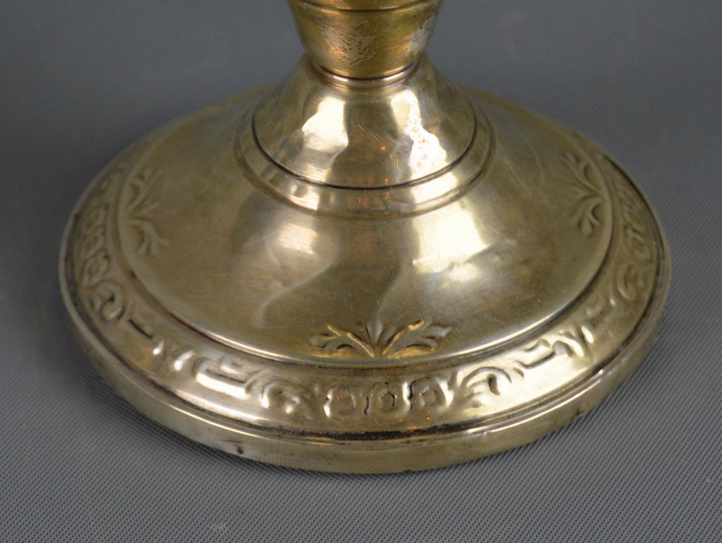 Pair Of LA Sterling Silver Candle Holders, Weighted