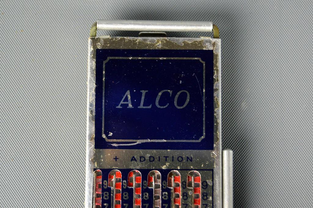 Lot of Vintage Slide Rules, Some With Cases & Alco Calculator