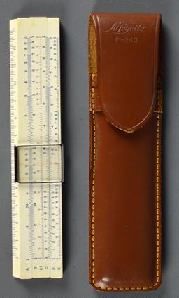 Lot of Vintage Slide Rules, Some With Cases & Alco Calculator