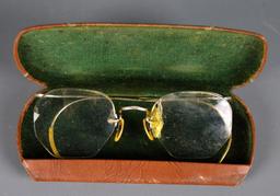 Lot of 4 Vintage Eyeglasses, Gold Filled Frames With Cases