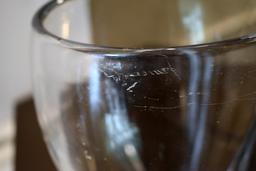 MCM Art Glass Vase and Matching Tea Strainer, Strainer is Sterling Silver