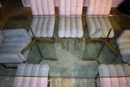 Fine Leon Rosen For Pace Mid-Century Modern Hollywood Regency Glass Dining Table
