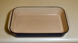 Le Creuset Blue Enamel Medium Baker / Casserole w/ Handles